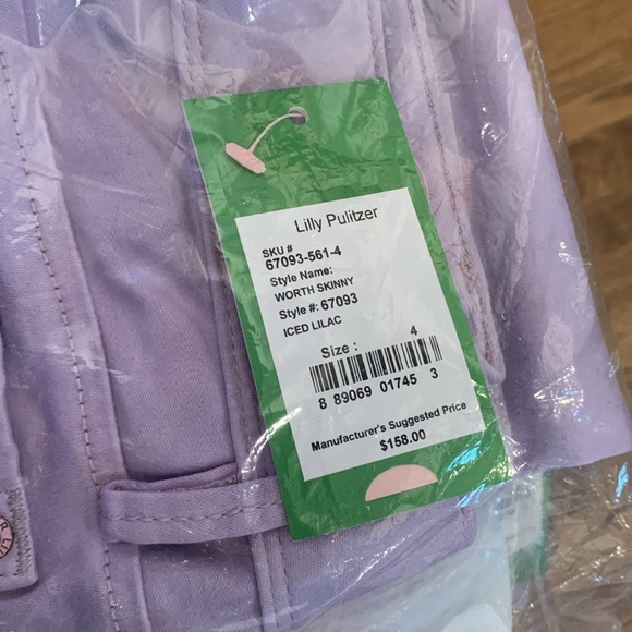 Lily Pulitzer Worth Skinny Jeans - Iced Lilac - Picture 2 of 3